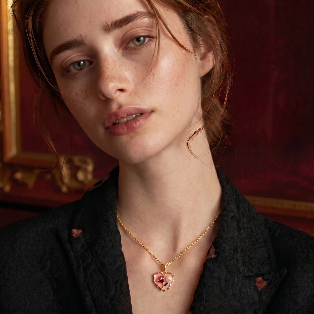 Rose Garden Heart Necklace