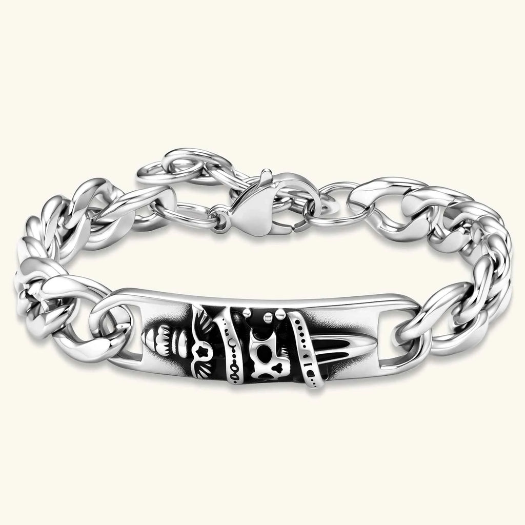 Skull Crown Chain Bracelet