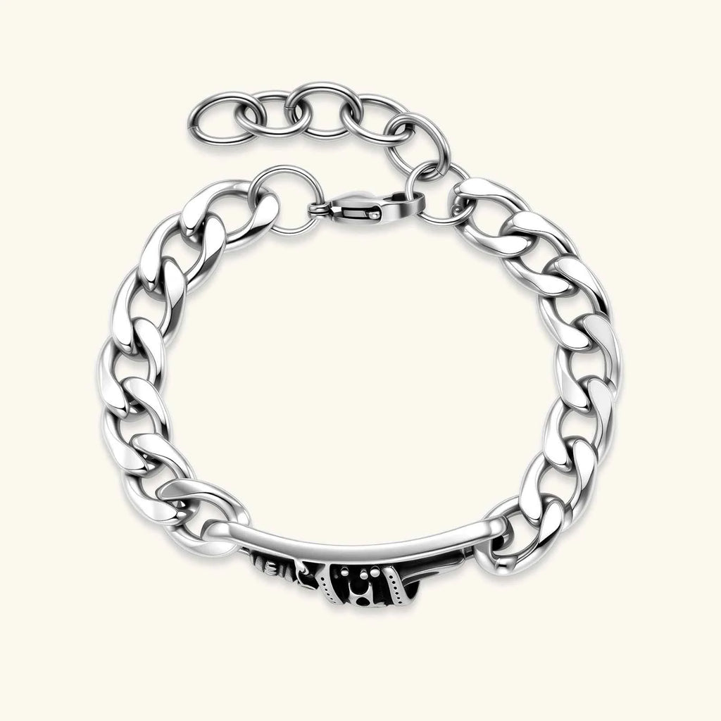 Skull Crown Chain Bracelet