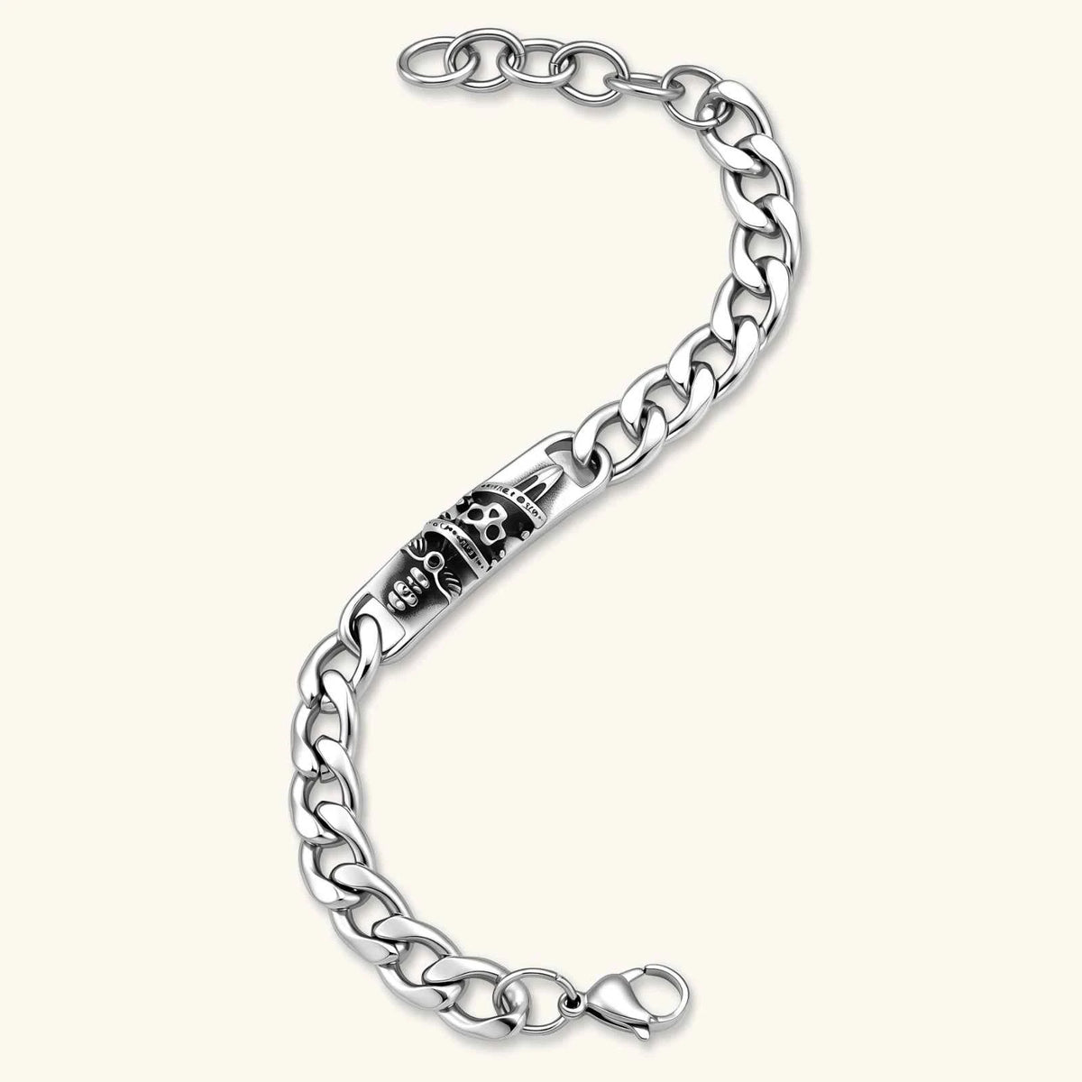 Skull Crown Chain Bracelet